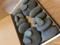 Set lávových kamenů z Peru - 16 ks - Masážní příslušenství - Masážní kameny