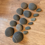 Set lávových kamenů z Peru - 16 ks