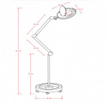 Kosmetická LED lampa Mega - Beauty lehátka - Příslušenství